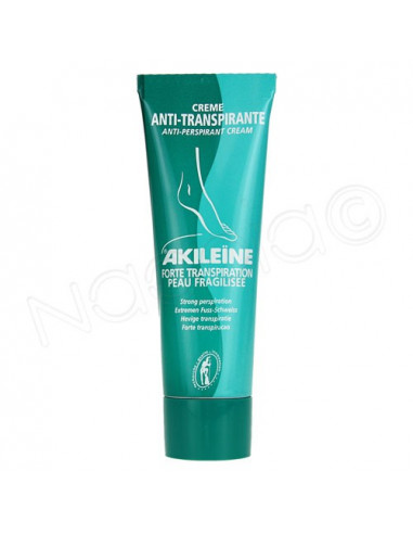 Akileine Soins Verts Crème anti-transpirante Tube 50ml