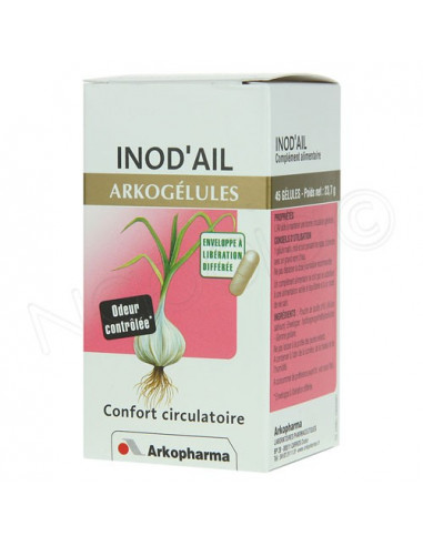 Arkogélules Inod'Ail Confort Circulatoire. 45 gélules