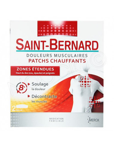Saint-Bernard Patchs Chauffants Zones étendues. x2