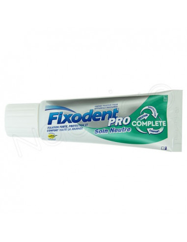 Fixodent Pro Soin Neutre Complete Crème fixative Appareil dentaire. 47g