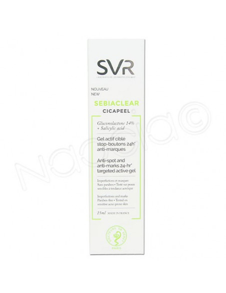 SVR Sebiaclear Cicapeel Gel Actif Ciblé Stop-Boutons 24h 15ml Svr - 2