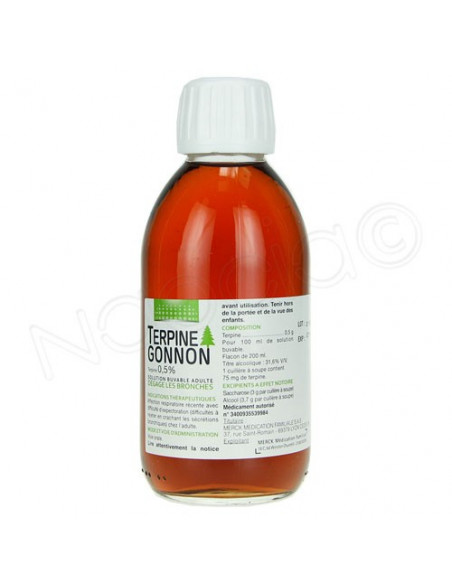Terpine Gonnon 05% Solution buvable adultes Flacon 200ml  - 2