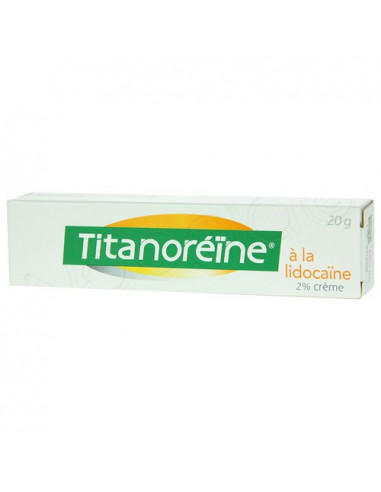 Titanoréïne lidocaïne 2 pour cent crème Tube 20g