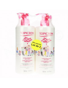Offre Topicrem Ultra Hydratant Lait Corps. 2x500ml 2