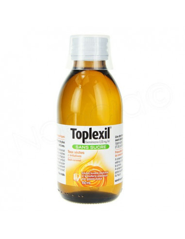 Toplexil Toux Sèches et Irritatives Sans Sucre. 150ml