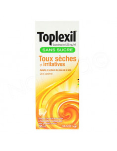 Toplexil Toux Sèches et Irritatives Sans Sucre. 150ml 2