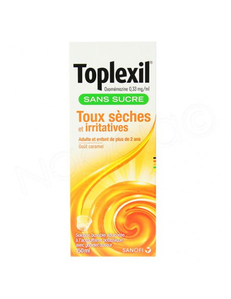 Toplexil Toux Sèches et Irritatives Sans Sucre 150ml Sanofi Aventis - 2