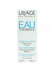 Uriage crème d'eau riche peaux sèches 40 ml 2