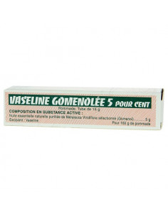 Vaseline Gomenolée 5 pour cent Pommade. Tube 15 g