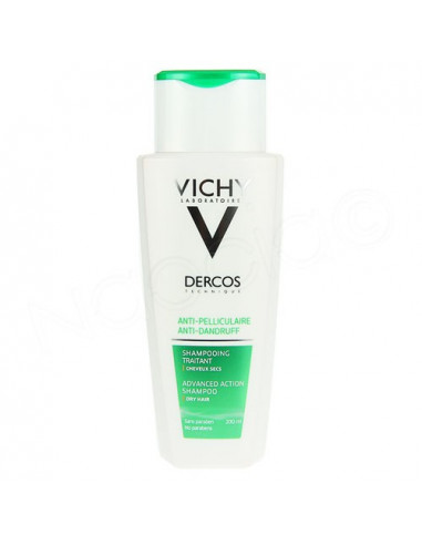 Vichy Dercos Technique Shampooing antipelliculaire cheveux secs. Flacon 200ml