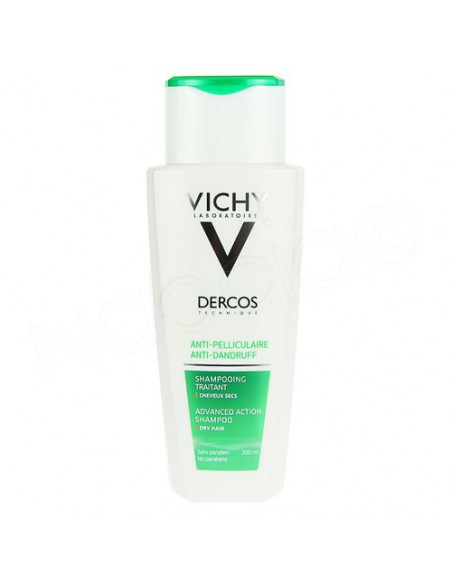 Vichy Dercos Technique Shampooing antipelliculaire cheveux secs. Flacon 200ml