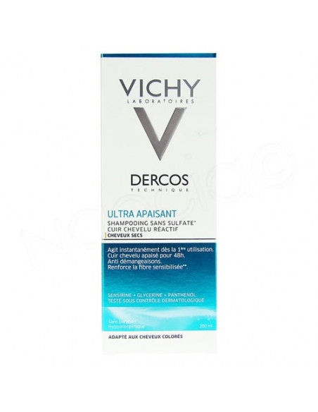 Vichy Dercos Ultra Apaisant Shampooing Cheveux Secs 200ml Vichy - 2
