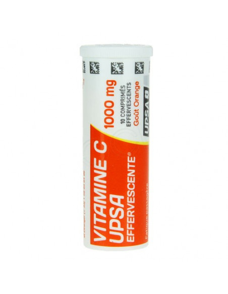 Vitamine C UPSA Effervescente 1000 mg 20 comprimés effervescents goût Orange  - 2