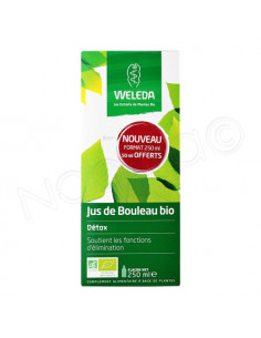 Offre spéciale Weleda Just de Bouleau Bio Détox. 200ml + 50ml offerts