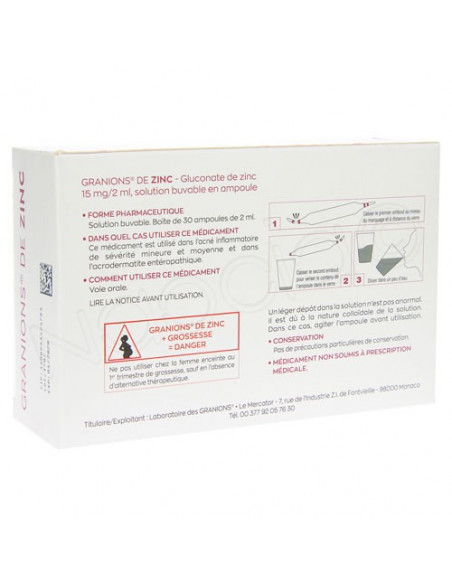  15mg/2ml. 30 ampoules buvables