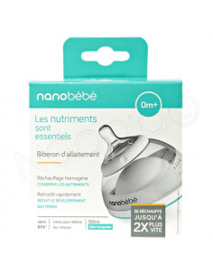 Nanobébé Biberon d'Allaitement 0m+ 150ml