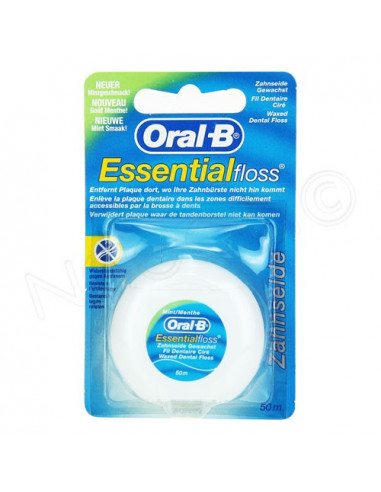 Oral-B Essential floss fil dentaire ciré 50m