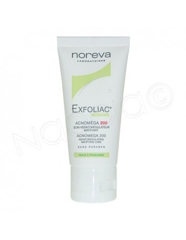 EXFOLIAC Acnomega 200 Soin kératorégulateur matifiant. Tube de 30ml - ACL 4289718