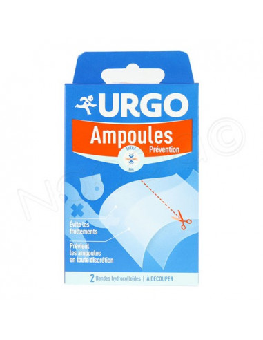 Urgo Ampoules Prévention x2 bandes hydrocolloïdes à découper