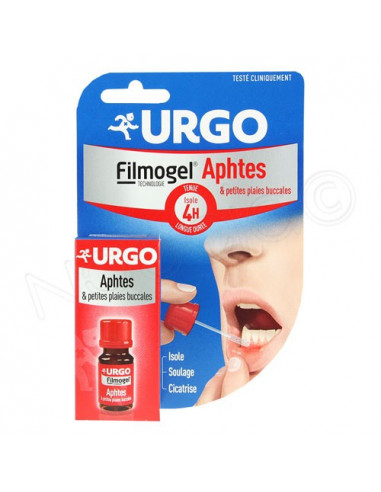 Urgo Filmogel Solution pour aphtes. Flacon de 6ml.