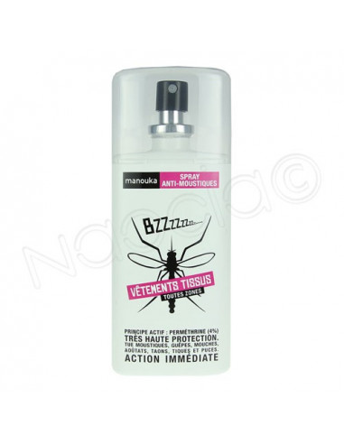 Manouka Spray Anti-Moustiques Vêtements Tissus. 75ml