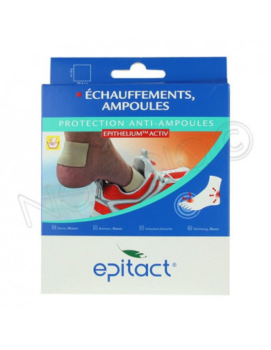 Epitact Pansement Protection Ampoules. Format 10x10cm. Boite de 1 pansement réutilisable.