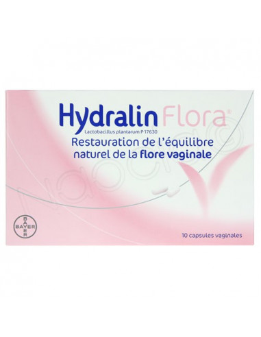 Hydralin Flora Flore Vaginale x10 capsules vaginales
