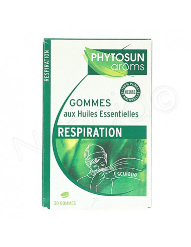 Phytosun Aroms Respiration Gommes Huiles Essentielles. 30 gommes