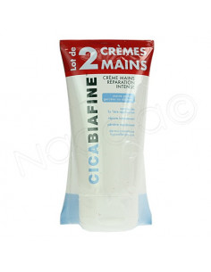 Cicabiafine Crème Mains Réparation intense. Lot 2x75ml