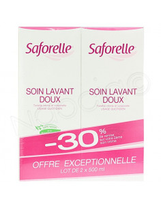 Saforelle Soin Lavant Doux. Lot 2x500ml