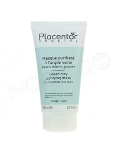 Placentor Vegetal Masque purifiant Argile Verte Peau Grasse. Tube 150ml