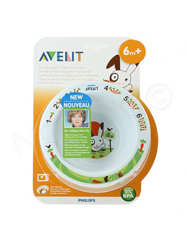 Avent Premiers Repas Assiette creuse bébé 6m+