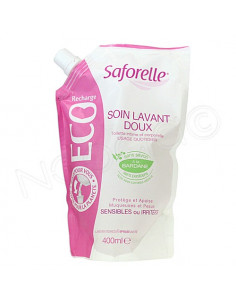 Saforelle Soin Lavant Doux Toilette Intime. Eco Recharge 400ml
