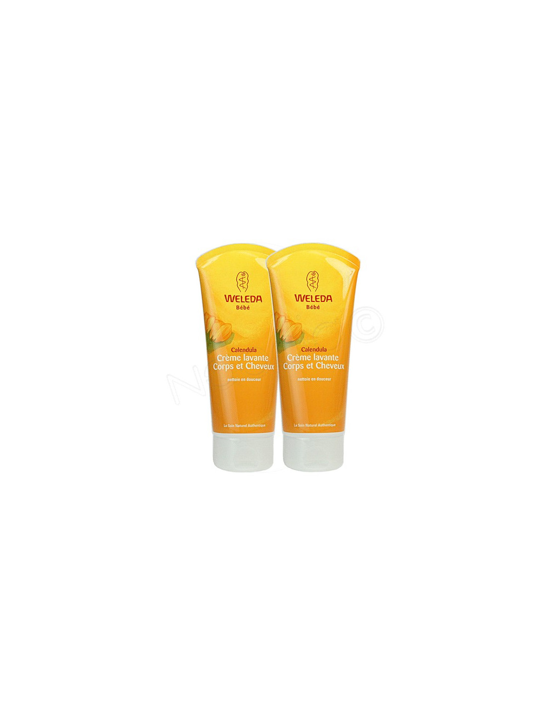 WELEDA BÉBÉ Crème Lavante Corps et Cheveux au Calendula - 2x200ml