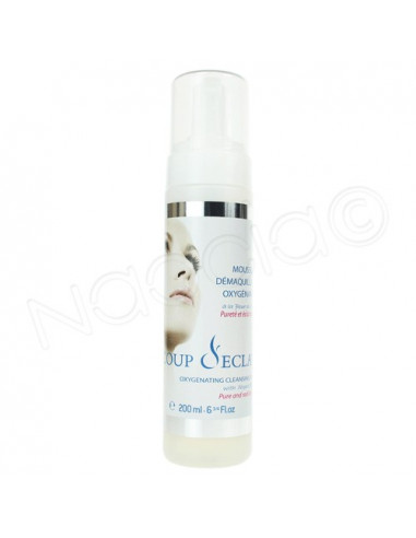 Coup d'Eclat Mousse démaquillante oxygénante. Flacon pompe 200ml