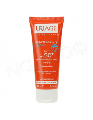 Uriage Bariésun Enfants Lait solaire SPF50+ Sans parfum. Tube 100ml