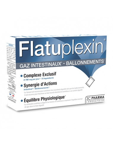 Flatuplexin Gaz Intestinaux - Ballonnements. 16 sachets