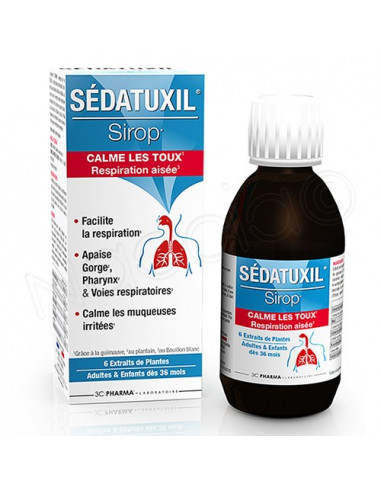 Sédatuxil Sirop Toux et Respiration. 125ml