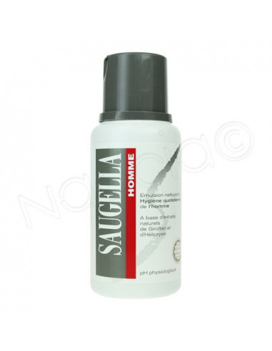 SAUGELLA HOMME Emulsion nettoyante. Flacon de 200ml