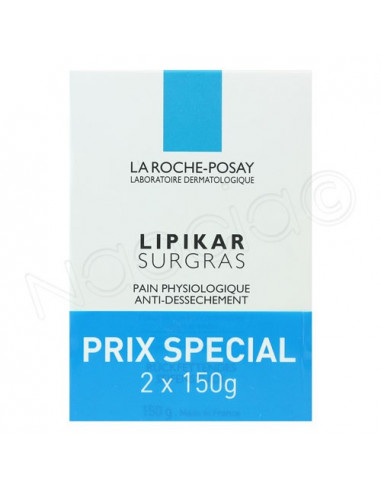 Lipikar Surgras Pain Physiologique Anti-dessèchement. Lot 2x150g