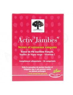 New Nordic Activ' Jambes Circulation Veineuse. 30 comprimés