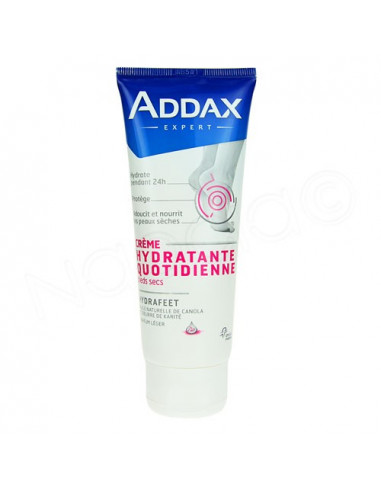 Addax crème hydratante quotidienne pieds secs 100ml