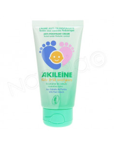 Akiléïne Kids Crème Anti-transpirante Pieds 3-12 ans. 75ml