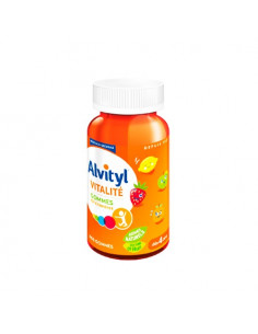 Alvityl Vitalité 10 vitamines Dès 4 ans Arômes Naturels. Boite de 60 gommes -