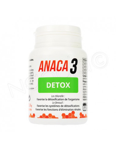 Anaca3 Détox. 60 gélules - détoxification de l'organisme élimination rénale et urinaire