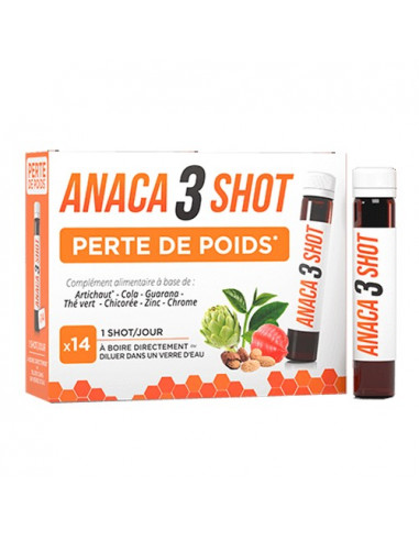Anaca3 Shot Perte de Poids. 14x25ml