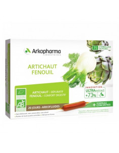 Arkopharma Artichaut Fenouil Arkofluides UltraExtract. 20 ampoules