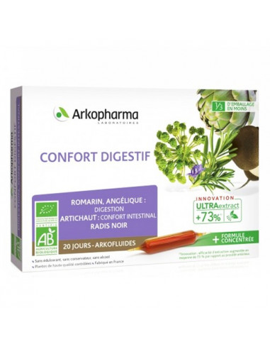 Arkopharma Confort Digestif Arkofluides UltraExtract. 20 ampoules