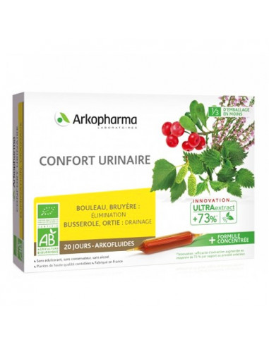 Arkopharma Confort Urinaire Arkofluides UltraExtract. 20 ampoules