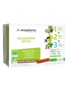 Arkopharma Programme Détox Arkofluides ULTRAextract. 30 ampoules